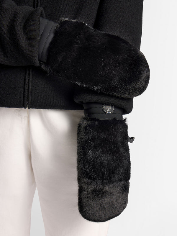 FAKE FUR SKI GLOVES