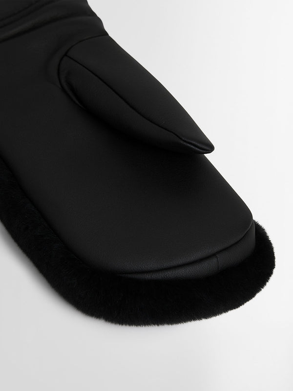 FAKE FUR SKI GLOVES