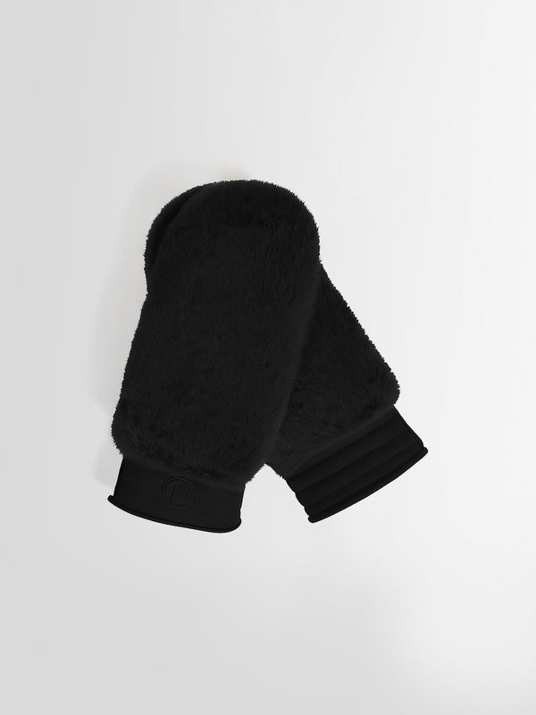 FAKE FUR SKI GLOVES